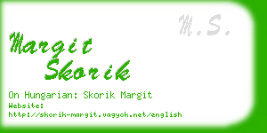 margit skorik business card